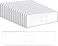 Jetec 15 Pieces Acrylic Wall Name Plate with 50 Pieces Double Sided Foam Tape Clear Door Name Platel Frame Horizontal Acrylic Wall Name Sign Holder for Office Cubicles Store Classroom, 2 x 5 Inch.