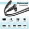 EMK 90 Degree Optical Audio Cable Right Angle Nylon Braided Optical Cable 360 Degree Rotatable Digital Optic Toslink Cable for Sound Bar, TV, PS4, Home Theater (6 Feet/2M, 90 Degree Optical, Black.