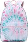 Abshoo Lightweight Tie Dye School Backpacks Set for Teen Girls Backpack with Lunch Bag, A Tie Dye.