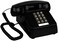 TelPal Landline Phones for Home Office Hotel School Corded Single Line Heavy Desktop Basic Telephone for Seniors Retro Classic Old Fashion Movie Decor Telephones with Loud Metal Bell Ringer (Black.