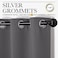 NICETOWN Blackout Curtains Panels for Bedroom - 3 Pass Microfiber Noise Reducing Thermal Insulated Solid Ring Top Blackout Window Drapes (2 Panels, 55 x 86 Inch, Gray.