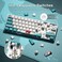HITIME 60 Percent Keyboard, XVX M61 Pro 3-Modes Wireless Mechanical Keyboard, Hot-Swappable Custom Gaming Keyboard, RGB Backlit Keyboard for Windows Mac PC Gamers(Coral Sea Theme, Pre-lubed Linear Swi