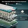 HITIME 60 Percent Keyboard, XVX M61 Pro 3-Modes Wireless Mechanical Keyboard, Hot-Swappable Custom Gaming Keyboard, RGB Backlit Keyboard for Windows Mac PC Gamers(Coral Sea Theme, Pre-lubed Linear Swi
