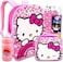 Sanrio Hello Kitty Backpack With Lunch Bag For Girls, Kids ~ 5 Pc Bundle With 16 inches School Bag, 2000Stickers, Page Clips, And More (Hello Kitty School Supplies Stuff, Ackpack Plush Lunch Bag,.