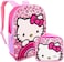 Sanrio Hello Kitty Backpack With Lunch Bag For Girls, Kids ~ 5 Pc Bundle With 16 inches School Bag, 2000Stickers, Page Clips, And More (Hello Kitty School Supplies Stuff, Ackpack Plush Lunch Bag,.