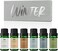 MitFlor Fragrance Oils, Winter Essential Oils for Home Diffusers, SoapCandle Making Scents, Premium Holiday Aromatherapy Gift Set, 6 x10ml-Winter Berries, Gingerbread Cinnamon, FireplaceMore.