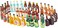 Dong Huang 40pcs Miniature Mini Fake Beer Bottles Toys, Mixed Wine Drinks Decoration Beer Glass Model, Beer Can Beer Bottle Models for Fairy Garden Pub Bar Dolls House Tableware Decoration.