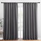 NICETOWN Blackout Curtain Panels for Window - Thermal Insulated Rod Pocket Blackout Drapes/Draperies for Dining Room (2 Panels, W70 x L95 inches, Grey.