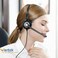 Wantek Telephone Headset Corded RJ9 Headphone with MicNoise Cancelling Phone Headsets Compatible with Plantronics Polycom VVX310 410 Yealink S12 Avaya 1408 1416, Landline Phone Headset.