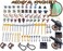 BroTex Medieval Castle Knight Soldier Figure Accessories Bricks Armor Weapon Pack Helmet Shield Set Building Blocks.