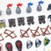 BroTex Medieval Castle Knight Soldier Figure Accessories Bricks Armor Weapon Pack Helmet Shield Set Building Blocks.