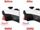eXtremeRate Flexor Rubberized Side Rails Grips Trigger Stop Kit for Xbox Series X/S Controller, Anti-Slip Ergonomic Trigger Stopper Handle Grips for Xbox Core Controller &ndash; Diamond Textured White.