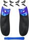 eXtremeRate Flexor Rubberized Side Rails Grips Button Stop Kit for Xbox Series X/S Controller, Anti-Slip Ergonomic Button Stopper Handle Grips for Xbox Core Controller &ndash; Chameleon Purple Blue.
