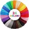 MIKA3D 24 Colors 1. 75mm ABS 3D Pen Printer Filament Refill, Each Color 3. 5m, Total 84m Material, Support for MYNT3D / SCRIB3D Printing Pen, Not Fit 3Doodler Pack with 2 Finger Caps (27abs 3. 5.