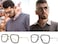 NIDOVIX Non Prescription Clear Lens Fake Glasses for Women Men Retro Round Metal Frame Blue Light Blocking Lens.