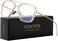 NIDOVIX Non Prescription Clear Lens Fake Glasses for Women Men Retro Round Metal Frame Blue Light Blocking Lens.