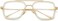 NIDOVIX Non Prescription Clear Lens Fake Glasses for Women Men Retro Round Metal Frame Blue Light Blocking Lens.