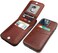 KIHUWEY Compatible with iPhone 13 Pro Max Case Wallet with Credit Card Holder, Premium Leather Magnetic Clasp Kickstand Heavy Duty Protective Cover for iPhone 13 Pro Max 6. 7 Inch(Brown.