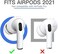DamonLight 2 Pairs AirPods Ear Tips Silicone Earbuds Cover [Not Fit in The Charging Case][US Patent Registered] Compatible with Apple AirPods 4 (White.