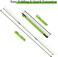 MoKo Golf Alignment Stick, 2 Pack Swing Trainer Tool, 48" Collapsible Alignment Stick Golf Training Aid for Aiming, Putting, Posture Corrector, Golf Practice Sticks with Clear Tube Case.