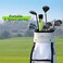MoKo Golf Alignment Stick, 2 Pack Swing Trainer Tool, 48" Collapsible Alignment Stick Golf Training Aid for Aiming, Putting, Posture Corrector, Golf Practice Sticks with Clear Tube Case.