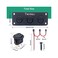 Twidec/3 Gang Rocker Toggle Switch Panel With 12V DC Round Dot Lighted 20A 3 Pins ON/OFF SPST Switch Control For Car Or Boat Blue LED Light KCD2-102N-BU-XBZ.