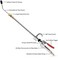 NEIKO 31122A High Flow Air Blow Gun, 17-26 Inch Extensible Air Nozzle Blow Gun, Pneumatic Air Compressor Accessories, Blow Gun Air Tool, Operating Pressure 80-120 PSI, 360 Degree Swivel Hook.