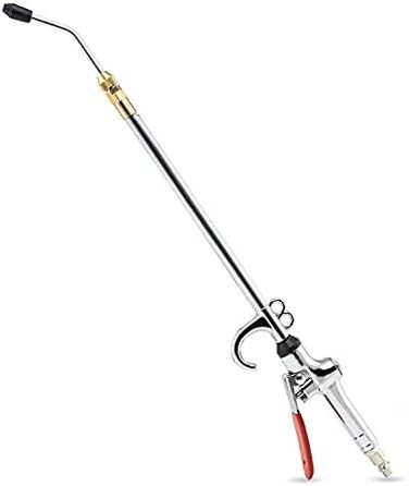NEIKO 31122A High Flow Air Blow Gun, 17-26 Inch Extensible Air Nozzle Blow Gun, Pneumatic Air Compressor Accessories, Blow Gun Air Tool, Operating Pressure 80-120 PSI, 360 Degree Swivel Hook.