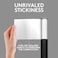 Flint Classic Retractable Lint Roller - Refillable Travel Lint Roller - 90 Sheets (Black.