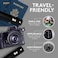 Flint Classic Retractable Lint Roller - Refillable Travel Lint Roller - 90 Sheets (Black.