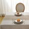 Laolitou Rustic Cotton Linen Table Cloth,Tablecloths for 6 Foot Rectangle Tables,Waterproof Washable Tablecloth with Tassel Rectangle/Oblong, 55''x 86'', 6-8 Seats.