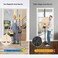 PICK FOR LIFE Dust Barrier, Construction Dust Barrier Magnetic Self-Sealing Door Protection Kit Dust Containment, Reusable, Bathroom/Kitchen/Hallway Remodel, Fit Standard Door Size (4'W x 7. 5'H.