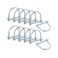 SuperMMarK 12-Count Wire Lock Pins, 1/4 Inch Heavy Duty Safety Coupler Pin Shaft Locking Pto Hitch Pin with Round Arch Wire Retainer for Farm Trailers Lawn Garden.