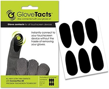 ملصقات GloveTacts فائقة الرقة الموصلة للشاشة اللمسية للقفازات: أسهل طريقة لجعل القفازات متوافقة مع اللمس.