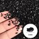 Ceya 5. 3oz/ 150g Crushed Irregular Glass Black Metallic Crystal Chips Broken Glass Glitter 2-4mm Craft Chunky Glitter for Nail Arts Epoxy Resin Mold Coasters Ornament Painting Geode Phone Case Jewelr