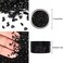 Ceya 5. 3oz/ 150g Crushed Irregular Glass Black Metallic Crystal Chips Broken Glass Glitter 2-4mm Craft Chunky Glitter for Nail Arts Epoxy Resin Mold Coasters Ornament Painting Geode Phone Case Jewelr
