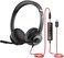 JIAMQISHI EAGLEND USB Headset with Mic for PC, On-Ear Computer Laptop Headphones with Noise Cancelling Microphone in-line Control for Home Office Online Class Skype Zoom.