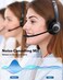 JIAMQISHI EAGLEND USB Headset with Mic for PC, On-Ear Computer Laptop Headphones with Noise Cancelling Microphone in-line Control for Home Office Online Class Skype Zoom.