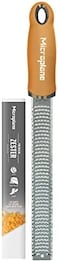Microplane Premium Classic Zester, Stainless Steel, Mustard Yellow, 325 x 35 30 mm, 46623E.