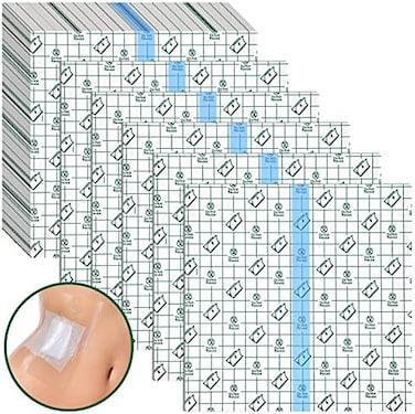 Nuanchu Dialysis Catheter 7. 87 x 7. 87 Inch Shower Cover Peritoneal Dialysis Accessories Protector Waterproof Transparent Bandage Wound Cover Bandage Belt for Swimming Tattoo Dressings(50 Pieces.