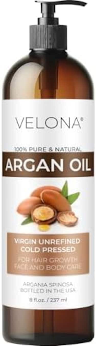 velona Argan Oil - 8 ozMorocco OilStimulate Hair Growth, Skin, Body and Face CareNails ProtectorUnrefined, Cold PressedCap Kit.