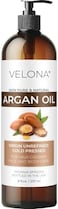 velona Argan Oil - 8 ozMorocco OilStimulate Hair Growth, Skin, Body and Face CareNails ProtectorUnrefined, Cold PressedCap Kit.