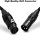 MIKIZ XLR Cables 50 Ft 2 Packs - Premium 3-Pin Balanced XLR Male to Female Microphone Mic Cable 50ft.