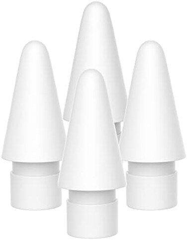AWINNER Replacement Tips Compatible with Apple Pencil 2 Gen iPad Pro Pencil - iPencil Nib for iPad Pencil 1 st/Pencil 2 Gen White 4 Pack.