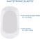 Coldwind Bassinet Sheets Waterproof 2 Pack Mattress Protector Cotton Fitted Cradle Sheets Set for Oval Rectangle Hourglass Mattress, Soft Breathable Bassinet Mattress Pad Cover Baby Girl Boy, White.