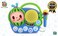 eKids Auxiliary Cocomelon Toy Singalong Boombox with Microphone for Toddlers, Built-in Music and Flashing Lights, Fans of Cocomelon Gifts.