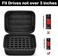 Comecase USB Flash Drive Case, Thumb Drive, Memory Card SD SDXC SDHC Card Holder Organizer, Electronic Accessories Storage Bag for SanDisk/SamData/Samsung/TOPESEL/PNY/Memory Stick/YubiKey (Box Only.
