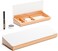 YEOUX Desktop Glass Whiteboard with Wooden Organizer Box for Office Supplies Storage, Computer Keyboard Stand, Desk Dry Erase White Board with Drawer for Stationary, MarkerEraser Included,.