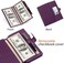 SENDEFN Wallets for Women Genuine Leather Credit Card Holder with RFID Blocking Large Capacity Wristlet.