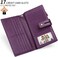 SENDEFN Wallets for Women Genuine Leather Credit Card Holder with RFID Blocking Large Capacity Wristlet.